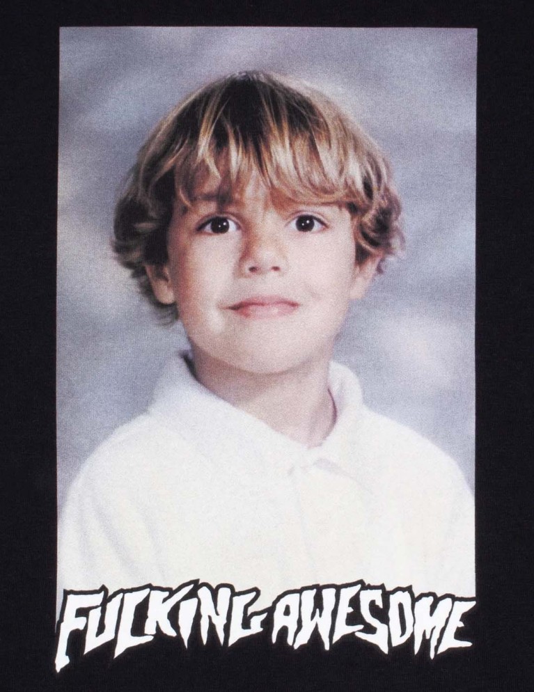 T-shirt FUCKING AWESOME curren caples class photo tee black